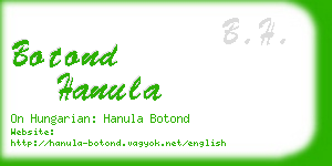 botond hanula business card